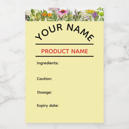 Kidney Cleanse Tonic Label ワインラベル (シングルラベル)