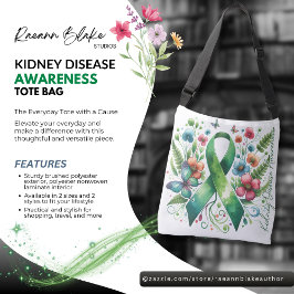 Kidney Disease Awareness Tote Bag クロスボディバッグ