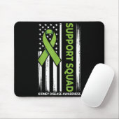 Kidney Disease USA Flag Support Squad Kidney マウスパッド (マウス)