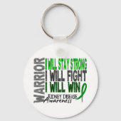 Kidney Disease Warrior キーホルダー (正面)