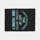 Kidney Organ Donor Transplant Dialysis Kidney Dise フリースブランケット (正面(横))