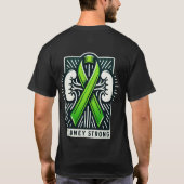 Kidney Strong – Kidney Disease Awareness T-Shirt Tシャツ (裏面)