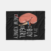 Kidney Transplant Surgery Recovery Quote It's A Ne フリースブランケット (正面(横))