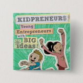KIDPRENEURS 缶バッジ (正面)