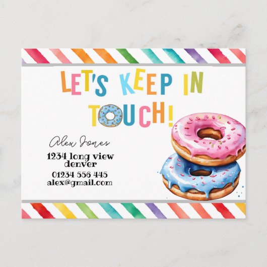 KIds保 intouchKITスクエアメッセージカード ポストカード (正面)