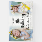 Kids写真パーソナライズされたコラージュAny Age誕生日 横断幕 (縦)