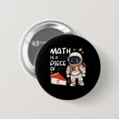 Kids宇宙飛行士おたくPi数学は一部である 缶バッジ (正面&裏面)