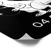 Kids 太陽の Eclipse Tレックス04.08.2024 DinoおもしろいToddl ポスター (角)