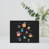 Kids 太陽の System Planets Knowledge宇宙空間情報 ポストカード (スタンド正面)