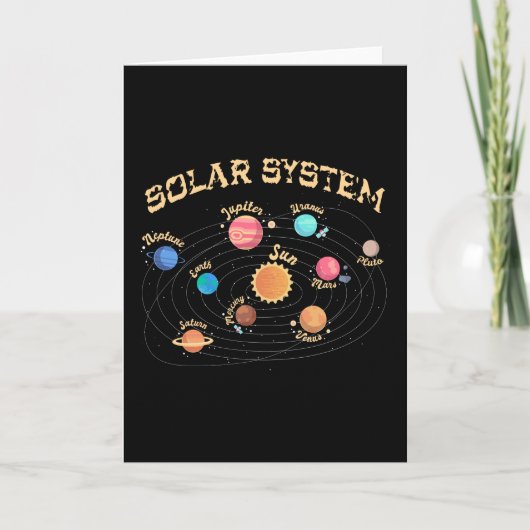 Kids 太陽の System Planets Knowledge Outer Space カード (正面)