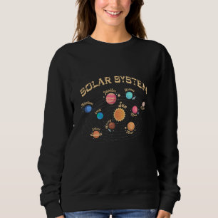 Kids 太陽の System Planets Knowledge Outer Space スウェットシャツ