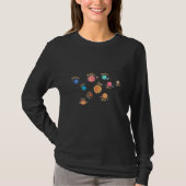 Kids 太陽の System Planets Knowledge Outer Space Tシャツ (正面)