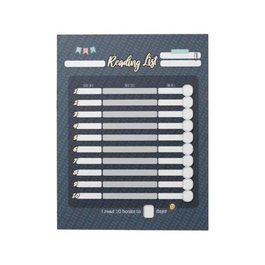 KIDS 読LISTメモ帳 ノートパッド (回転)