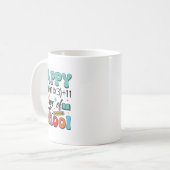 Kids 100日の学校の数式先生Scho コーヒーマグカップ (正面左)