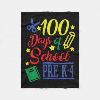 Kids 100日の学校Pre-k 4 フリースブランケット
