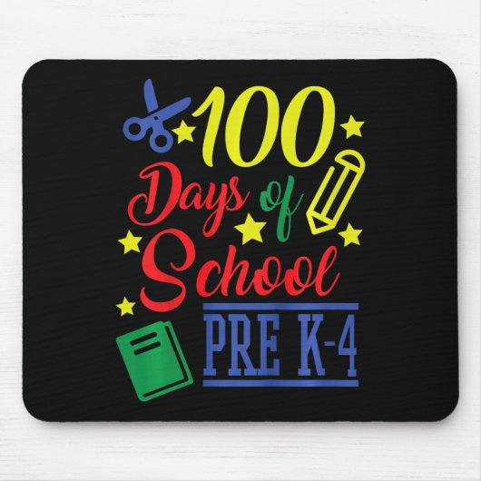 Kids 100日の学校Pre-k 4 マウスパッド (正面)