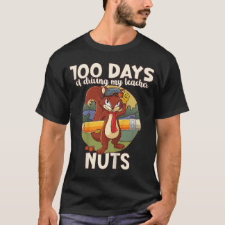 Kids 100 Days Of Annoying My Teacher Naughty Squir Tシャツ
