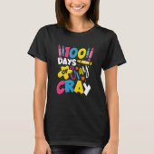 Kids 100 Days Of Cray Cray First Grader 100 Days O Tシャツ (正面)