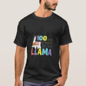 Kids 100 Days of School no Prob Llama - no problla Tシャツ (正面)