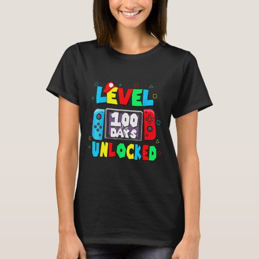 Kids 100 Th Of School Shirt Level 100 Schoooの日 Tシャツ (正面)