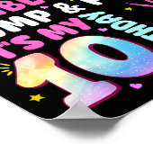 Kids 10 Year Old Bday Gymnast 10th Gymnastics Birt ポスター (角)