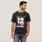 Kids 12 Twelfth 12th Birthday Girls Bday Princess Tシャツ (正面フル)