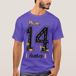 Kids 14th Birthday Crane Excavator Truck 14 Year O Tシャツ