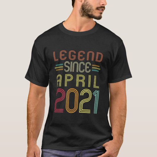 Kids 1 Year Old Gifts - Legend Since April 2021 1S Tシャツ (正面)