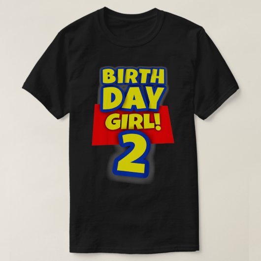Kids 2 Year Old Toy Birthday Girl Gift  Tシャツ (デザイン正面)