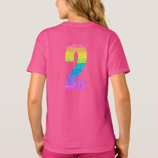 Kids 2nd Birthday Party - Editable Text Tシャツ (裏面)