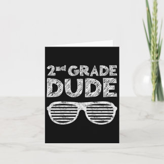 Kids 2nd Grade Dude Second Grade Byck To School  カード