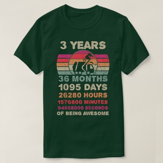 Kids 3 Year Old Garbage Truck Birthday 3rd Birthda Tシャツ (デザイン正面)