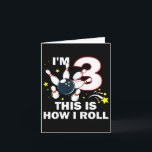 Kids 3rd BirthdayボーリングI'm 3 How I 転が カード<br><div class="desc">Kids 3rd BirthdayボーリングI'm 3 How I 転が</div>
