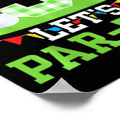 Kids 3rd Birthday Party Golf Boy Three Year Old Go ポスター (角)