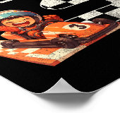 Kids 3rd Birthday Race Car Can't Catch Me I'm 3 Th ポスター (角)