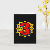 Kids 3rd Birthday Sder Theme Party 3 Year Old Boys カード (黄色い花)