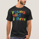 Kids 3Rd Birthday Shirt Boy - おもしろい Young Wild Th Tシャツ<br><div class="desc">Kids 3Rd Birthday Shirt Boy - Young おもしろい Wild Three</div>