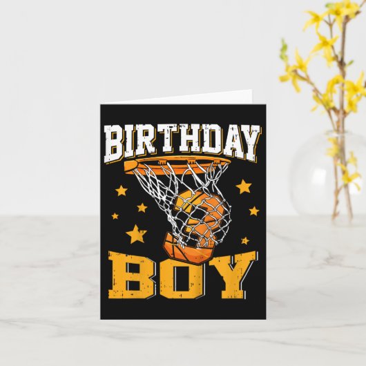 Kids 3rd Third 3 Three Year Happy Birthday Boy Bys カード (黄色い花)