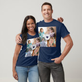 Kids 4 Photo Collage Daddy We Love You Tシャツ (ユニセックス)