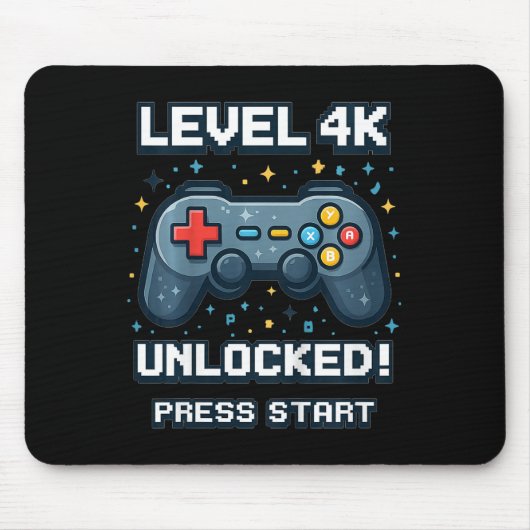 Kids 4k Boys Ck To School Retro Gamer 4k Unlocked  マウスパッド (正面)