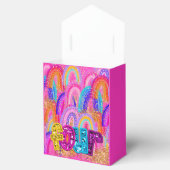 Kids 4th Birthday Rainbow Glitter Favor Boxes フェイバーボックス (オープン)