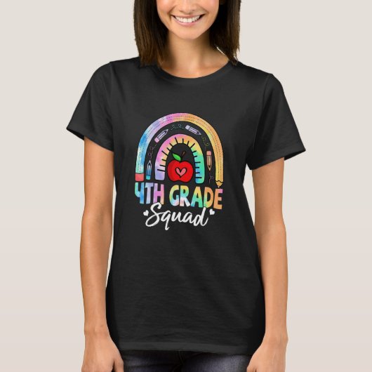 Kids 4th Grade Squad Back To School Fourth Grade T Tシャツ (正面)