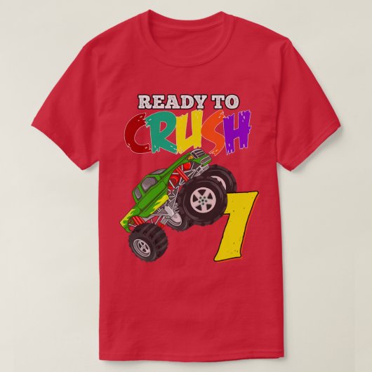 Kids 5th Birthday Boys Monster Truck 5 Year Old Ra Tシャツ (デザイン正面)