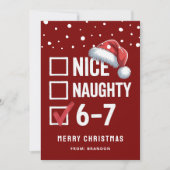 Kids 67 Classroom 6-7 Meme Christmas シーズンカード (正面)