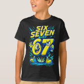 Kids 67 Six Seven Italian Brainrot 6 7 Funny Meme  Tシャツ (正面)
