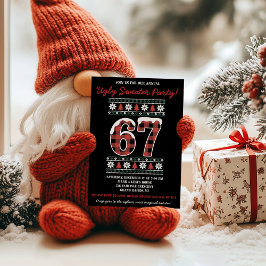 Kids' 67 Ugly Sweater Holiday Party 招待状