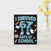 Kids 6-7 Meme I Survived 67 Days Of School  カード (黄色い花)