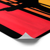 Kids 6th Birthday Gift Karate Retro Taekwondo Mart ポスター (角)