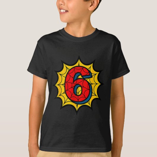 Kids 6th Birthday Sder Theme Party 6 Year Old Boys Tシャツ (正面)
