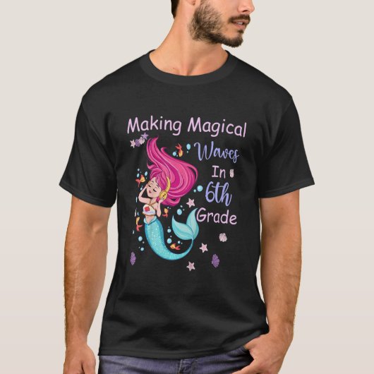 Kids 6th Grade Mermaid Making Magical Waves Kids G Tシャツ (正面)